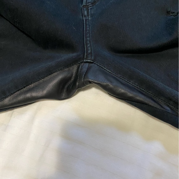 Agolde Sophie High Rise Distressed Skinny Jean Ruthless Black size 29 - Picture 11 of 15